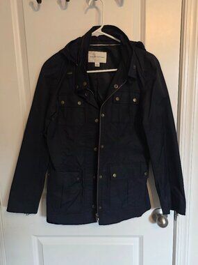 Banana Republic Navy Adirondack Hooded Jacket - Size Small